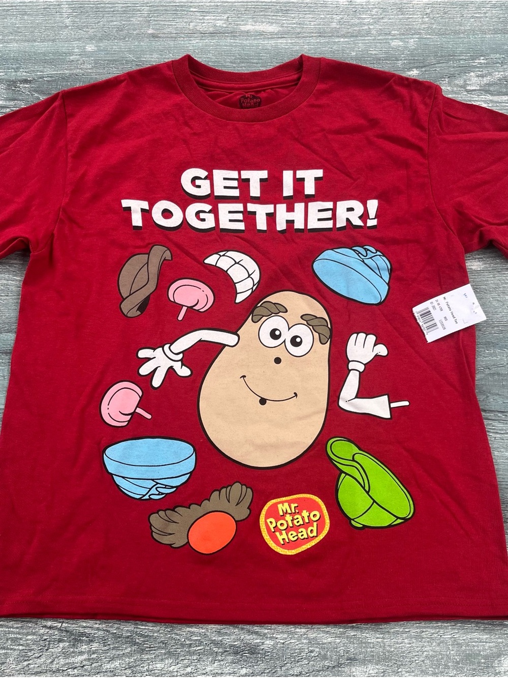 Mr. Potato Head Kids' Red Short Sleeve Tee - Get It Together!